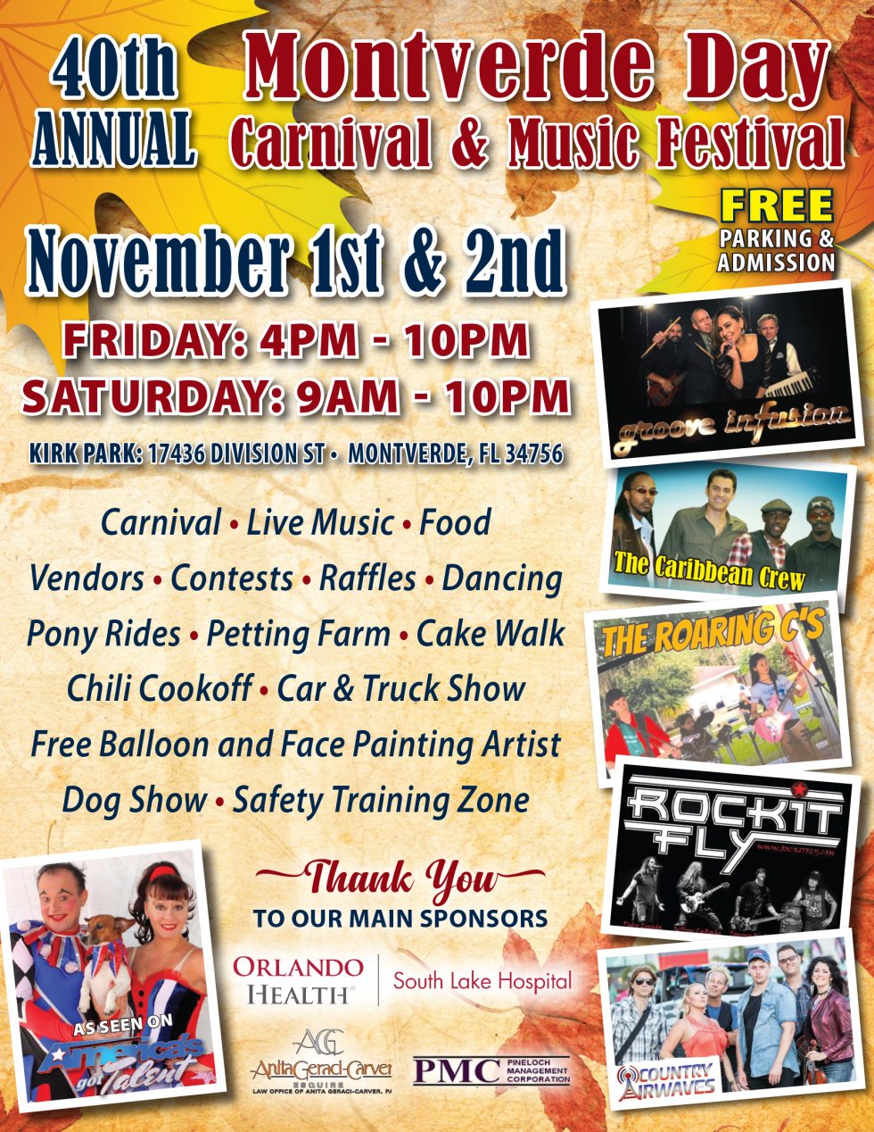 40th Annual Montverde Day Carnival & Music Festival Town of Montverde